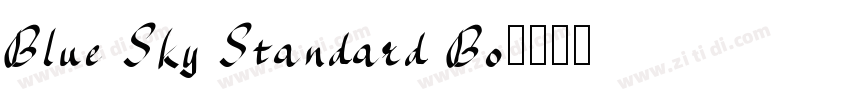 Blue Sky Standard Bo字体转换
